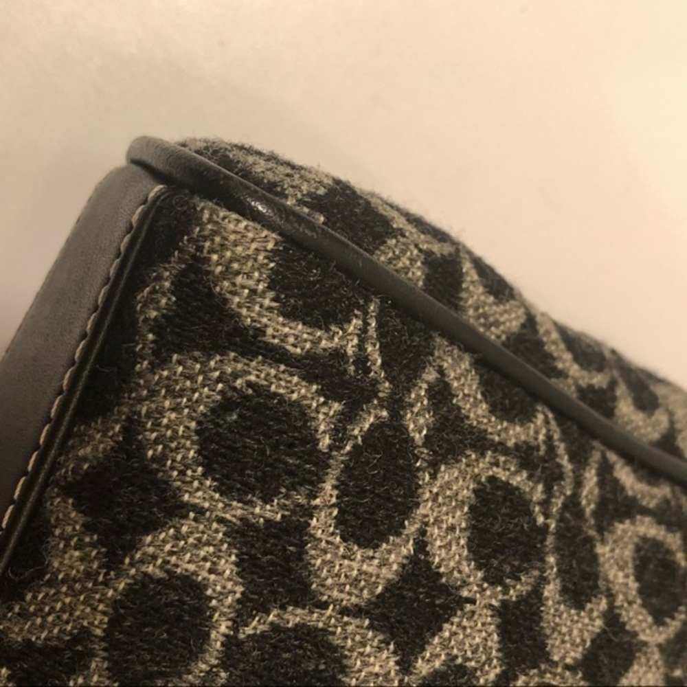 Coach vintage y2k wool ultra rare mini signature bag - Picture 10 of 12